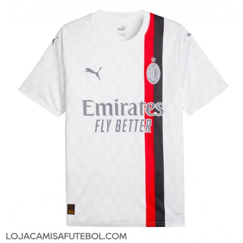 Camisa de Futebol AC Milan Equipamento Secundário 2023-24 Manga Curta